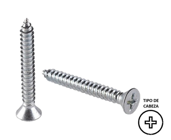 Pija y Tornillo Acero Inoxidable 10 x 1 1/2"