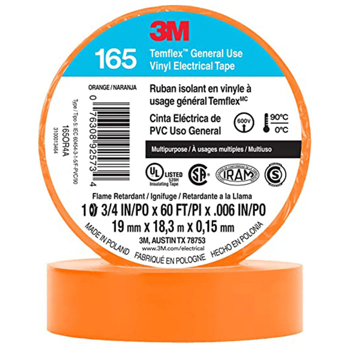 3M® Temflex® 1600 Vinyl Electrical Tape - Black 